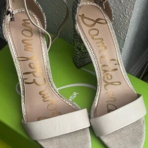 Sam Edelman snake block heel sandals